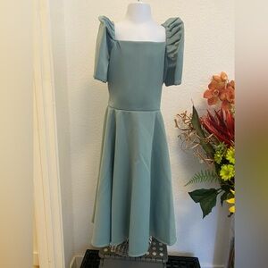 Charming Filipiniana XL Green 5 to 6 Year Old Girls Formal Dress